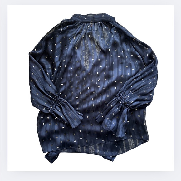 NWOT MISA Los Angeles “Gracie” Tie-Neck Blouse – Size M - Picture 4 of 8